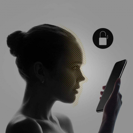 Folie sticla pentru iPhone 14 PRO, Privacy, 5D, securizata cu rama metalica, protectie ecran si margini curbate, Negru [5]
