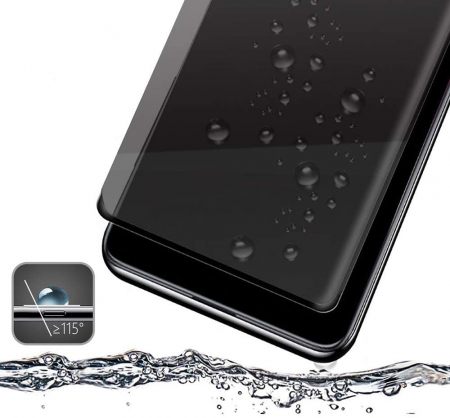 Folie sticla pentru Samsung Galaxy S10, Privacy, 3D, Full glue, acopera tot ecranul (Case Friendly) [2]