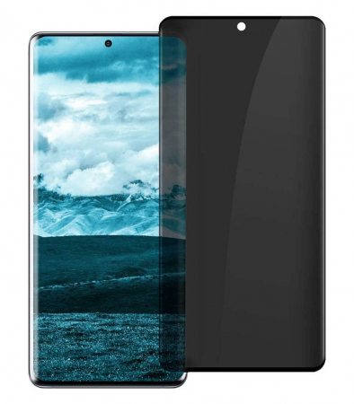 Mobilesmart - Folie sticla pentru Samsung Galaxy S20 PLUS, Privacy, 3D, Full glue, acopera tot ecranul (Case Friendly)