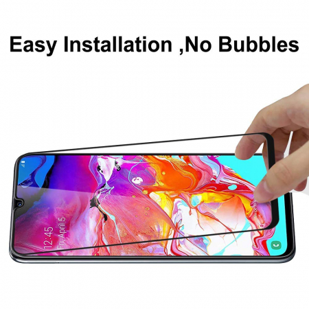 Folie sticla Samsung Galaxy A70, 3D, se lipeste pe tot ecranul (Full Glue), acopera tot ecranul (Case Friendly), MobileSmart© [2]