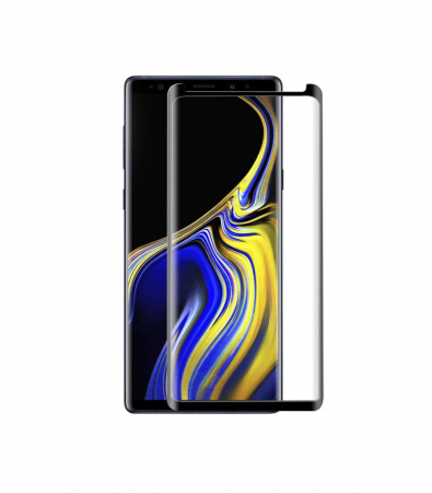 Folie sticla Samsung Galaxy Note 9, 3D, se lipeste pe tot ecranul (Full Glue), acopera tot ecranul (Case Friendly), MobileSmart©, 0.2mm [0]
