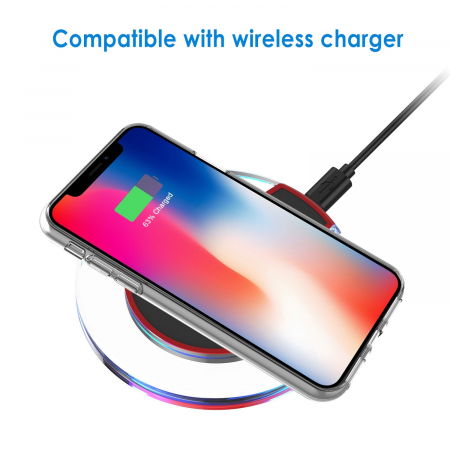 Husa iPhone XS MAX, Hybrid Antisoc, carcasa spate PC cu cadru, Transparent [3]