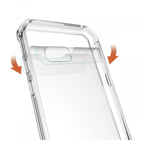 Husa de protectie Hybrid Antisoc pentru Samsung Galaxy A3 2017, carcasa spate PC transparenta cu cadru, Transparent [1]