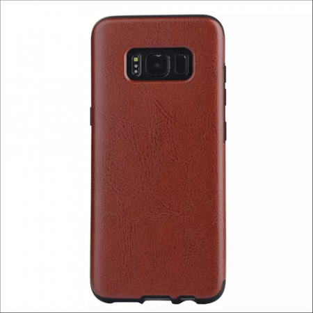 Huse Samsung Galaxy S8 - Husa de protectie Samsung Galaxy S8, Piele ecologica, Maro