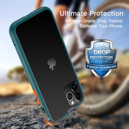 Husa IPhone 11 PRO MAX, MobileSmart , Hybrid ultra slim, carcasa spate Antisoc, hardcase, Verde [4]