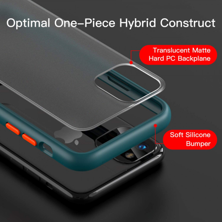 Husa IPhone 11 PRO MAX, MobileSmart , Hybrid ultra slim, carcasa spate Antisoc, hardcase, Verde [1]