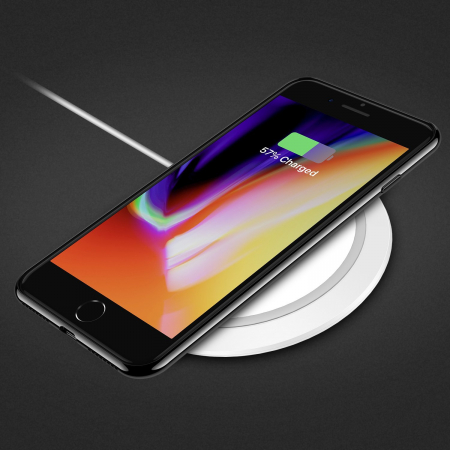 Husa iPhone 8 PLUS / iPhone 7 PLUS, Silicon ultraslim, cu spate transparent si cadru, Negru [5]