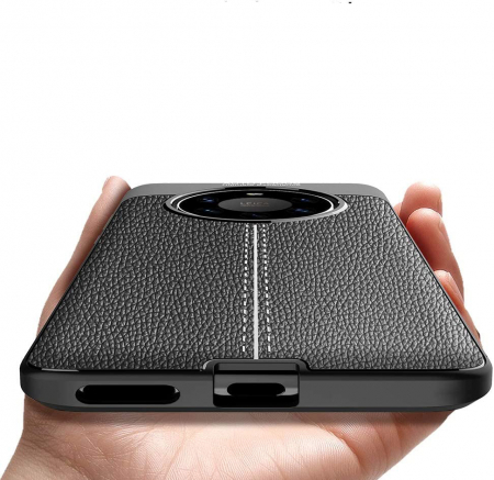 Husa pentru Huawei Mate 40 Pro, Slim Antisoc, carcasa spate, Focus, Negru [2]