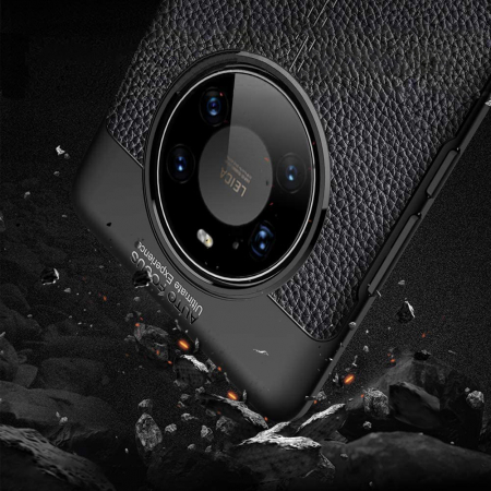 Husa pentru Huawei Mate 40 Pro, Slim Antisoc, carcasa spate, Focus, Negru [5]