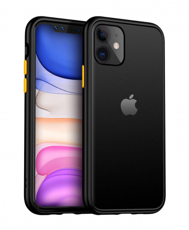 Huse iPhone - Husa pentru IPhone 12 MINI, MobileSmart , Hybrid ultra slim, carcasa spate Antisoc, hardcase, Negru