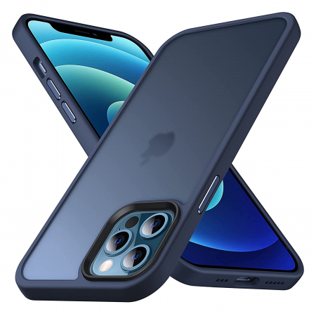 Huse iPhone 12 Pro Max - Husă pentru IPhone 12 PRO MAX, ultra slim, Antișoc, Blue