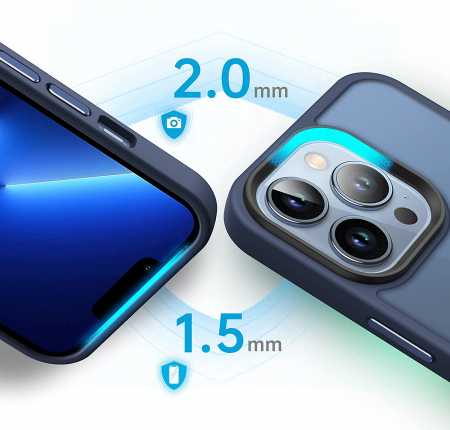 Husă pentru IPhone 13 PRO MAX, ultra slim, Antișoc, Blue [2]