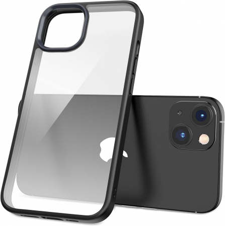 Husa pentru IPhone 13, MobileSmart , Hybrid ultra slim, carcasa spate Antisoc, hardcase, Negru [2]