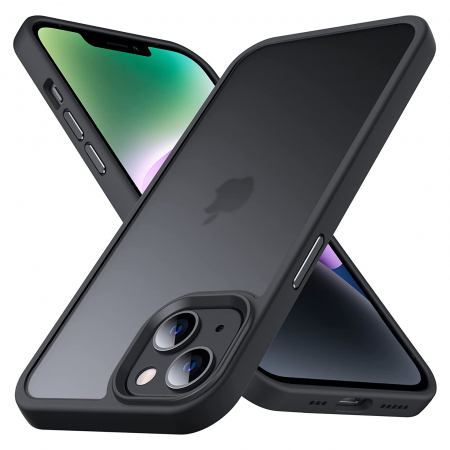 Huse iPhone 14 Plus - Husă pentru iPhone 14 PLUS, ultra slim, Antișoc, Negru