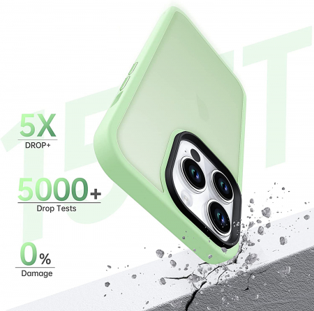 Husă pentru iPhone 14 PRO, ultra slim, Antișoc, Light Green [1]