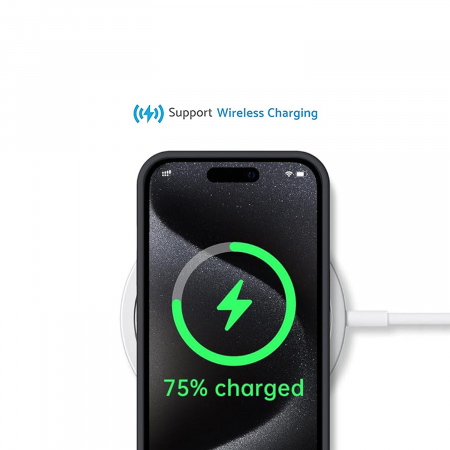 Husă pentru iPhone 15 PRO, ultra slim, Antișoc, Negru [3]