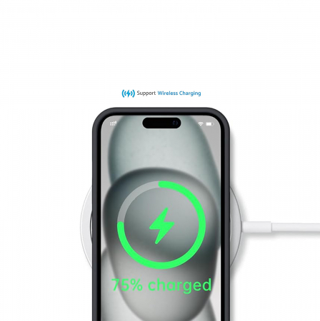 Husă pentru iPhone 15, ultra slim, Antișoc, Negru [3]