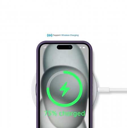Husă pentru iPhone 15, ultra slim, Antișoc, Purple [3]
