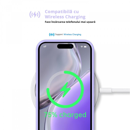 Husă pentru iPhone 16 PRO, ultra slim, Antișoc, Light Purple [4]