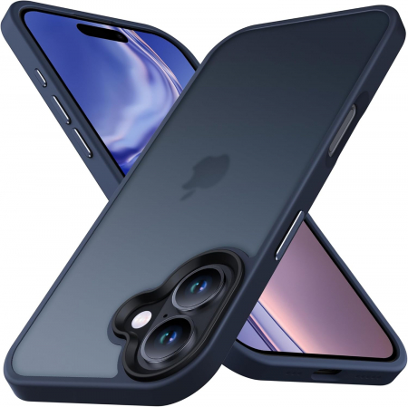 Huse iPhone 16 - Husă pentru iPhone 16, ultra slim, Antișoc, Blue
