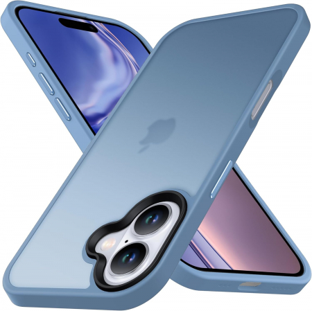 Huse iPhone 16 - Husă pentru iPhone 16, ultra slim, Antișoc, Light Blue