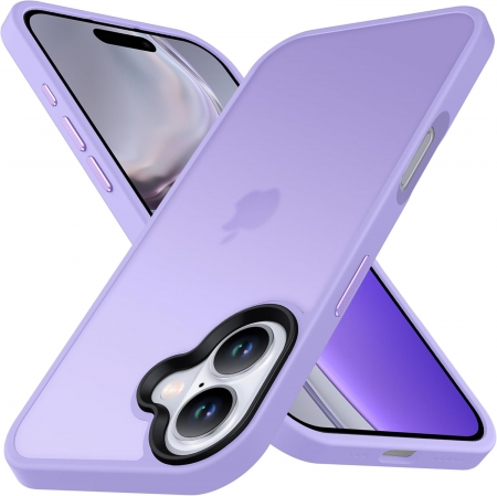 Huse iPhone 16 - Husă pentru iPhone 16, ultra slim, Antișoc, Light Purple