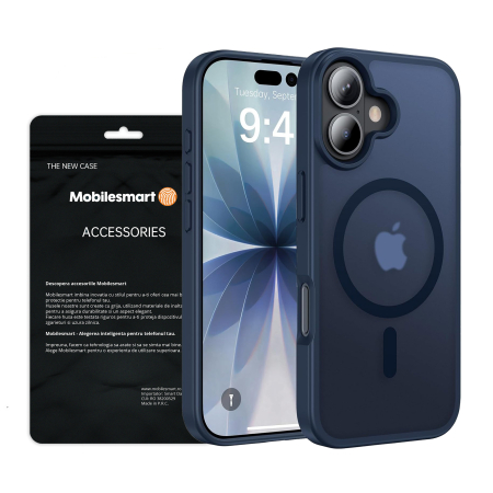 Huse iPhone 17 - Husă pentru IPhone 17, MagSafe, ultra slim, Antișoc, Blue