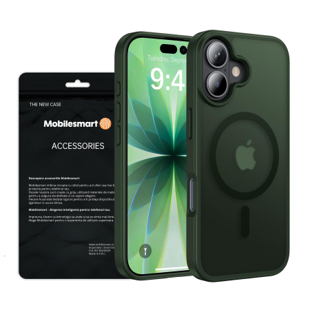 Huse iPhone 17 - Husă pentru IPhone 17, MagSafe, ultra slim, Antișoc, Verde