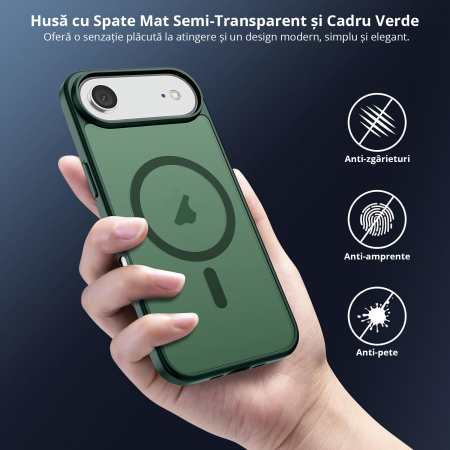 Husă pentru Iphone AIR, MagSafe, ultra slim, Antișoc, Verde [5]