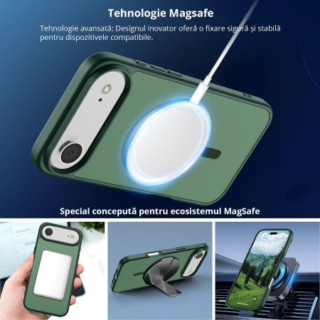 Husă pentru Iphone AIR, MagSafe, ultra slim, Antișoc, Verde [4]
