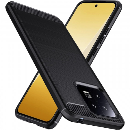 Huse Xiaomi - Husă pentru Xiaomi 13 PRO, Slim Armor Carbon TPU, Antișoc, Negru