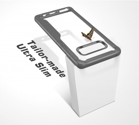 Husa Samsung Galaxy Note 8, Hybrid Antisoc, carcasa spate, slim, hardcase, Gri [3]