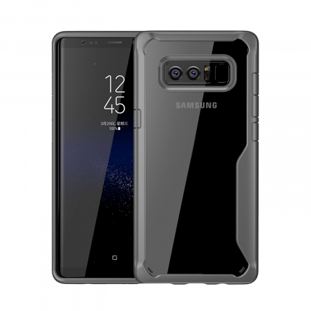 Huse Samsung - Husa Samsung Galaxy Note 8, Hybrid Antisoc, carcasa spate, slim, hardcase, Gri