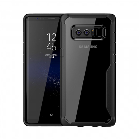 Husa Samsung Galaxy Note 8, Hybrid Antisoc, carcasa spate, slim, hardcase, Negru [0]
