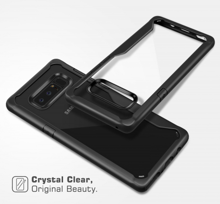 Husa Samsung Galaxy Note 8, Hybrid Antisoc, carcasa spate, slim, hardcase, Negru [1]