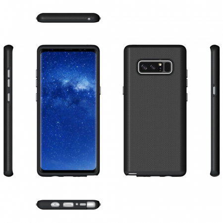 Husa Samsung Galaxy Note 8, Hybrid Slim, carcasa spate Antisoc, Negru [5]