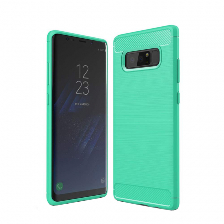 Huse Samsung - Husa Samsung Galaxy Note 8, Slim Armor Carbon, carcasa spate Antisoc, Verde