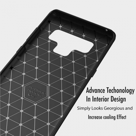 Husa Samsung Galaxy Note 9, Slim Armor Carbon, carcasa spate Antisoc, Negru [3]