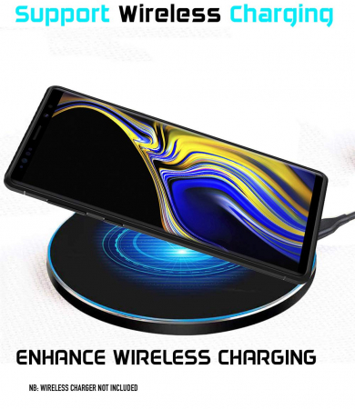 Husa Samsung Galaxy Note 9, Slim Armor Carbon, carcasa spate Antisoc, Negru [4]