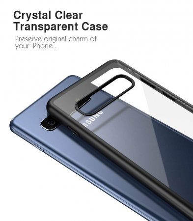 Husa Samsung Galaxy S10, carcasa spate Hybrid ultra slim, Antisoc, hardcase, Negru [3]