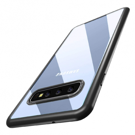 Husa Samsung Galaxy S10, carcasa spate Hybrid ultra slim, Antisoc, hardcase, Negru [4]