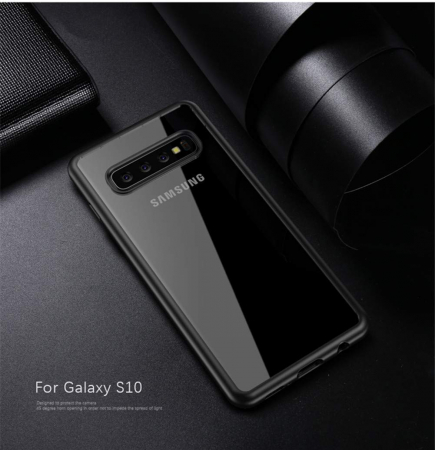 Husa Samsung Galaxy S10, carcasa spate Hybrid ultra slim, Antisoc, hardcase, Negru [1]