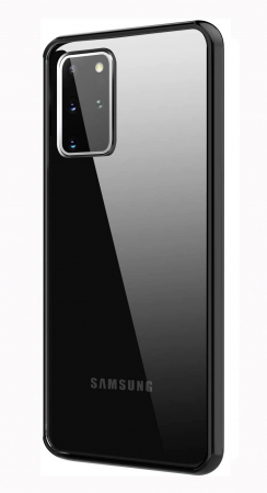 Huse Samsung Galaxy S20 - Husa Samsung Galaxy S20, Hybrid Antisoc, carcasa spate PC cu cadru, Negru
