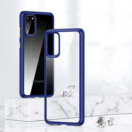 Husa Samsung Galaxy S20, MobileSmart , Hybrid ultra slim, carcasa spate Antisoc, hardcase, Blue [5]