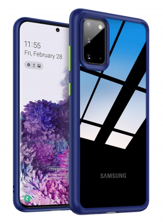 Huse Samsung Galaxy S20 - Husa Samsung Galaxy S20, MobileSmart , Hybrid ultra slim, carcasa spate Antisoc, hardcase, Blue