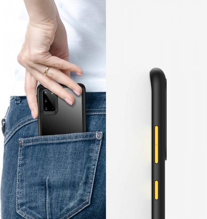 Husa Samsung Galaxy S20, MobileSmart , Hybrid ultra slim, carcasa spate Antisoc, hardcase, Negru [1]