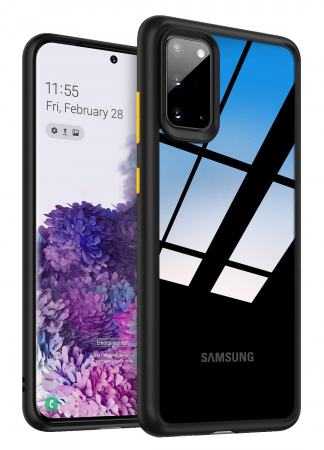 Huse Samsung Galaxy S20 - Husa Samsung Galaxy S20, MobileSmart , Hybrid ultra slim, carcasa spate Antisoc, hardcase, Negru