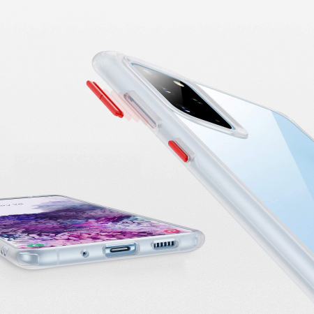 Husa Samsung Galaxy S20 PLUS, MobileSmart , Hybrid ultra slim, carcasa spate Antisoc, hardcase, Alb [1]