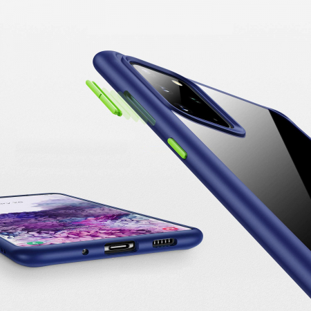 Husa Samsung Galaxy S20 PLUS, MobileSmart , Hybrid ultra slim, carcasa spate Antisoc, hardcase, Blue [2]