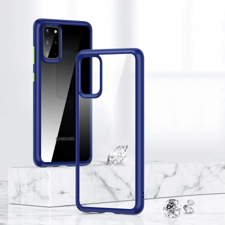 Husa Samsung Galaxy S20 PLUS, MobileSmart , Hybrid ultra slim, carcasa spate Antisoc, hardcase, Blue [1]